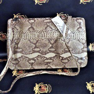 D IBARI HAND BAGS REPTILE VERITABLE NWT